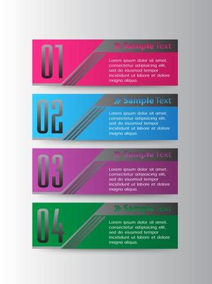 Colorful 4-step Infographic