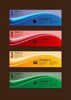 Colorful 4-step Infographic vector