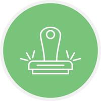 Stamp Line Circle vector