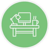 Workspace Line Circle vector