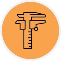 Caliper Line Circle vector