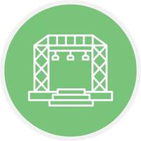 Stage Line Circle vector