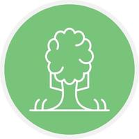 Tree Line Circle vector