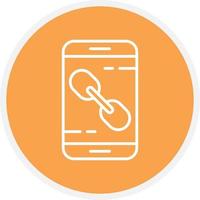 Attach Line Circle vector