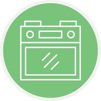 Stove Line Circle vector