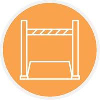 High Jump Line Circle vector