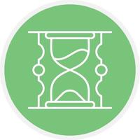 Sand Watch Line Circle vector