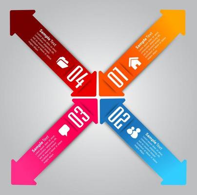 Colorful 4-step Infographic