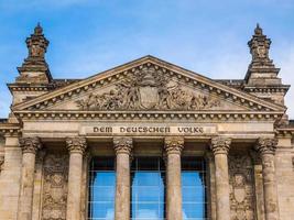 hdr reichstag en berlín foto