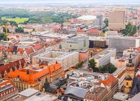 hdr leipzig vista aérea foto