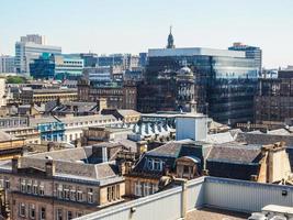 HDR Aerial view of Glasgow photo