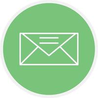 Mail Line Circle vector