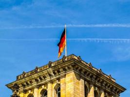 hdr parlamento del reichstag en berlín foto