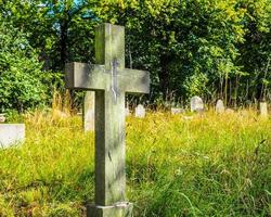 HDR Tombs and crosses at goth cemetery photo