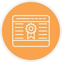 Quality Site Line Circle vector