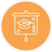 Graduation Presentation Line Circle vector