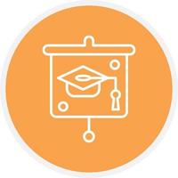 Graduation Presentation Line Circle vector