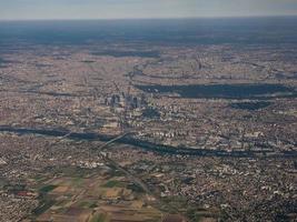 Aerial view of Paris photo