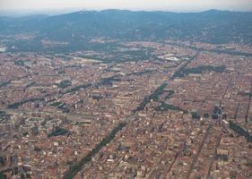 vista aerea de turin foto