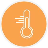 Thermometer Line Circle vector