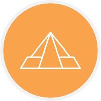 Pyramid Line Circle vector