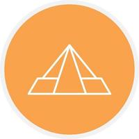 Pyramid Line Circle vector