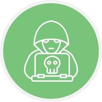 Hacker Line Circle vector