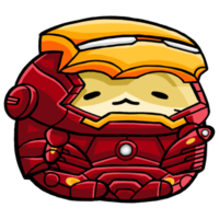 hamster fofo vestindo fantasia de super herói png