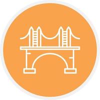 Bridge Line Circle vector