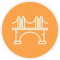 Bridge Line Circle vector