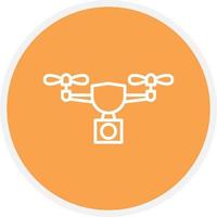 Drone Line Circle vector