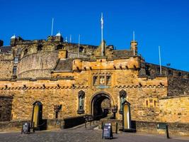 HDR Edinburgh castle in Scotland photo