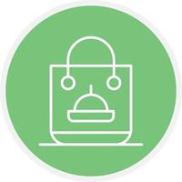 Bag Line Circle vector