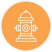 Fire Hydrant Line Circle vector
