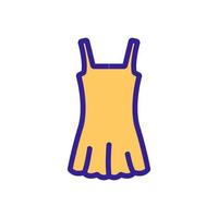 dress for swimming icon vector outline illustration