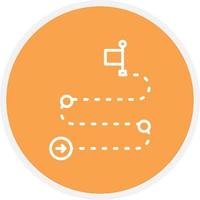 Roadmap Line Circle vector