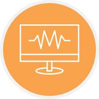 Diagnostic Line Circle vector