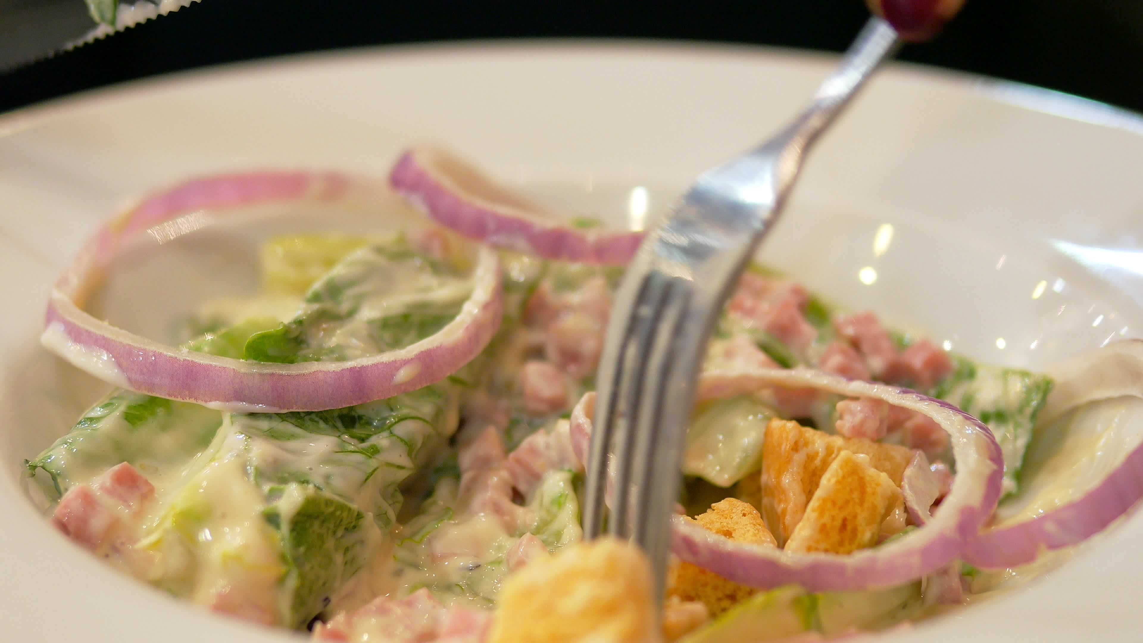 People Eating Caesar Salad 9845791 Stock Video At Vecteezy people-eating-caesar-salad-9845791-stock-video-at-vecteezy