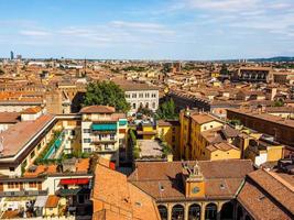 HDR Aerial view of Bologna photo