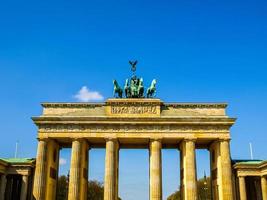 hdr brandenburger tor, berlín foto