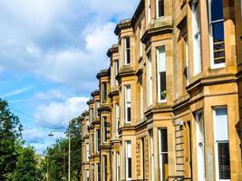 HDR Terraced Houses in Glasgow photo