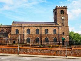 hdr iglesia de st james en liverpool foto