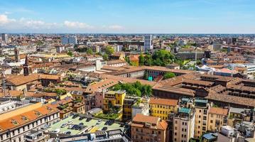 hdr vista aérea de milán, italia foto