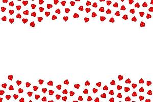 Hearts isolated on white background. photo