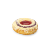 Milk Strawberry donut cutout, Png file