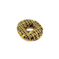 Chocolate banana donut cutout, Png file