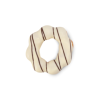 White chocolate donut cutout, Png file