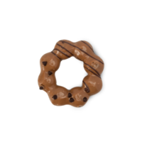 Coffee chocolate donut cutout, Png file