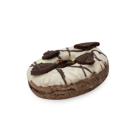 weißer Schokoladen-Oreo-Donut-Ausschnitt, png-Datei png