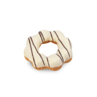 Donut-Ausschnitt aus weißer Schokolade, png-Datei png